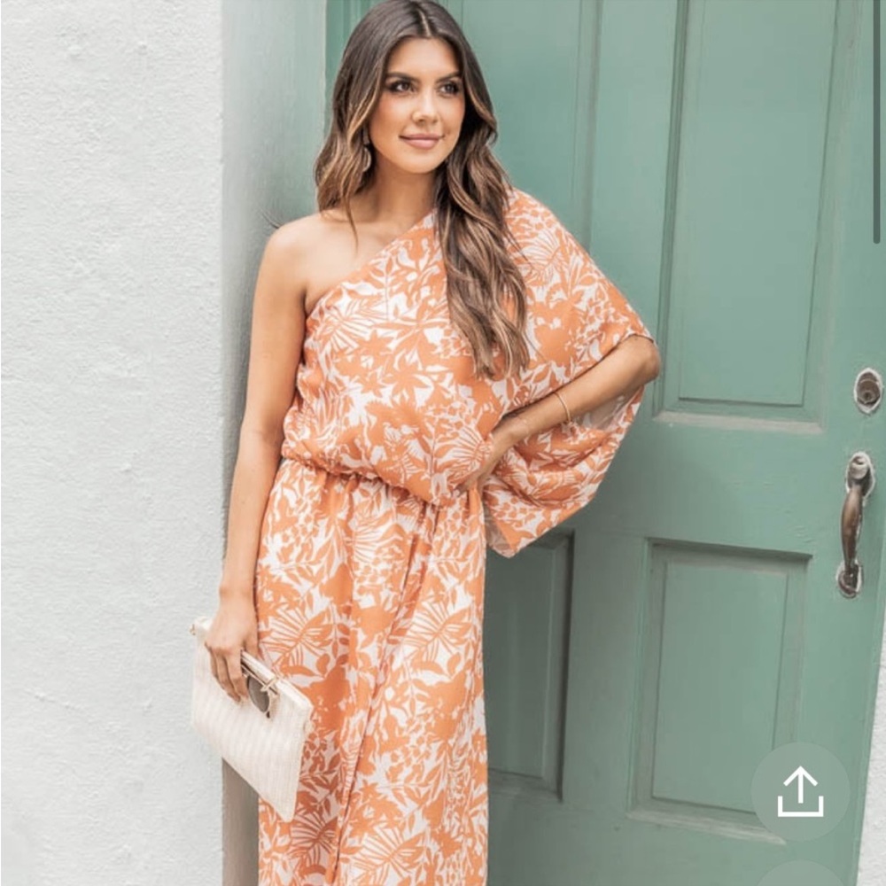 Pink Lily Off Shoulder Maxi Dress